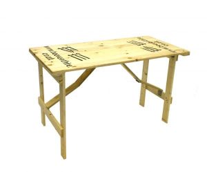 Wooden Trestle Table Hire - 4' x 2' 6' Trestle Tables - BE Event Furniture Hire