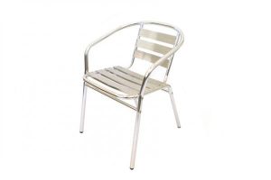 Aluminium Bistro Chairs Hire - Indoor & Outdoor Events - BE Event Furniture Hire