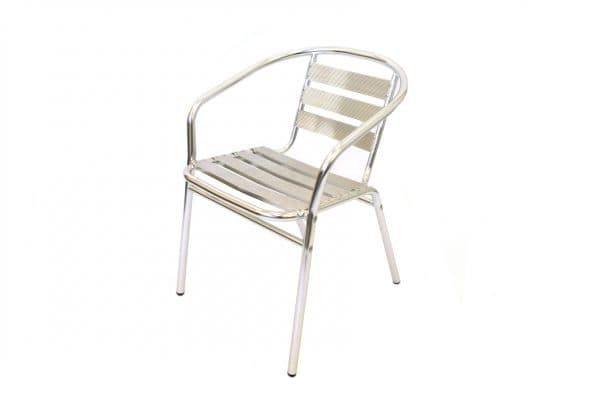 Aluminium Bistro Chairs Hire - Indoor & Outdoor Events - BE Event Furniture Hire