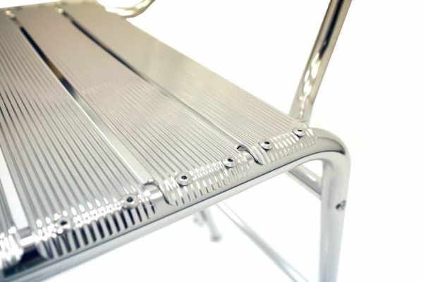 Aluminium High Stool Hire - Seat Close Up - BE Event Furniture Hire
