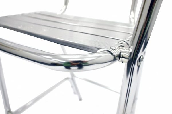 Aluminium High Stool Hire - Seat Corner Close - BE Event Furniture Hire