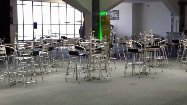 Aluminium High Stool Hire - Trade Event - BE Event Furniture Hire