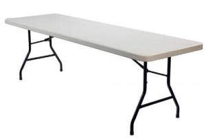 Blow Mold Plastic Tables Hire - 6' x 2' 6" Trestle Tables - BE Event Hire