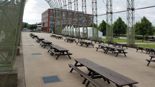 Picnic Table Bench Hire - for 6 people - Corporate Event - BE Event Furniture Hire