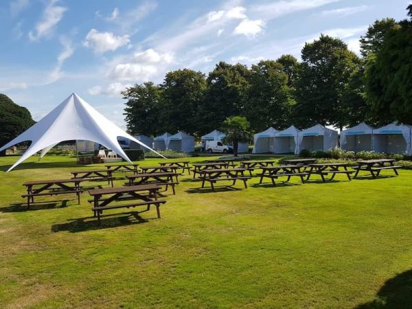 Picnic Table Bench Hire - for 6 people - Food Festival - BE Event Furniture Hire