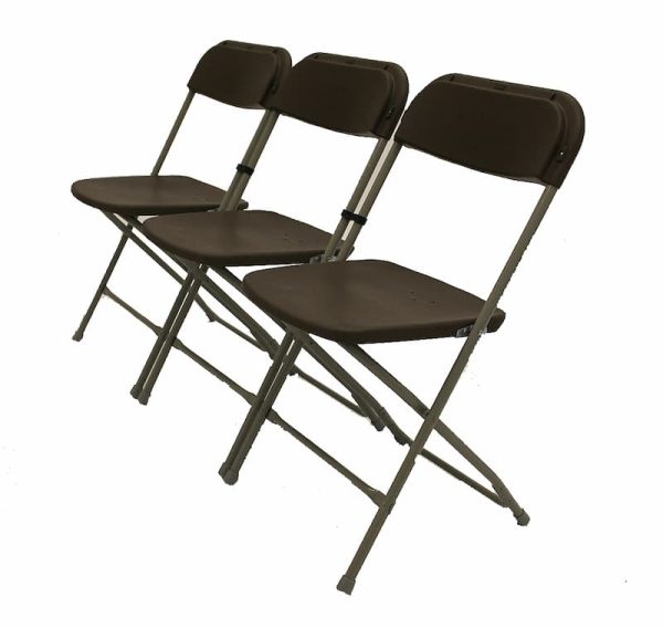 Samsonite Folding Chair Hire - Linked Clips - BE Event Furniture Hire
