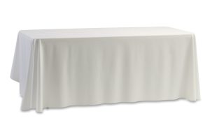 White Table Cloth 70" x 144" - Weddings, Events - BE Event Hire