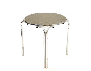 Round Aluminium Table Hire - Bistro Style - BE Event Furniture Hire