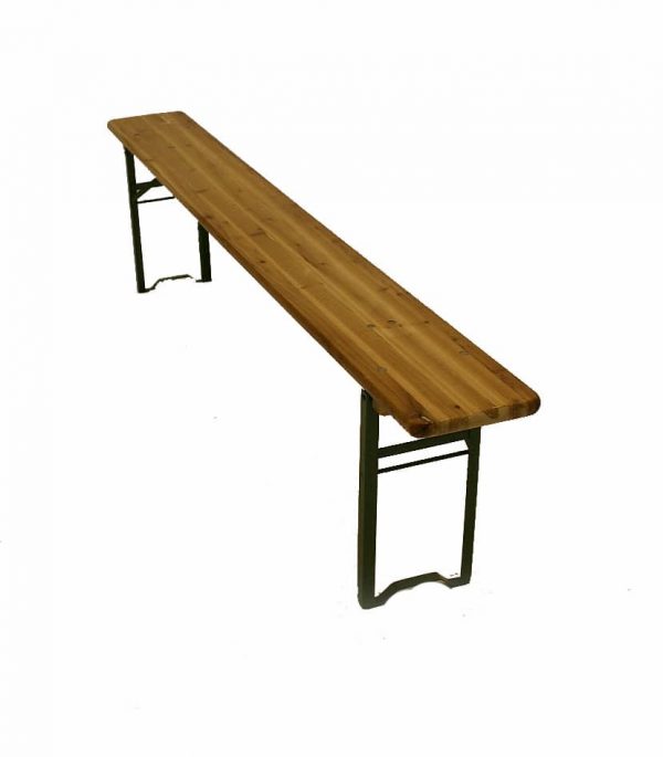 Wooden Bench Hire - Fold Away Outdoor Bench Hire - BE Event Furniture Hire