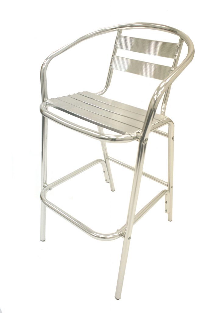 Aluminium High Stools Aluminium Bar Stool for Hire BE Event Hire