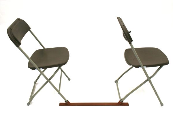 Metal row spacer for use with our Folding chairs - BE Event Hire Metal row spacer for use with our Folding chairs - BE Event Hire