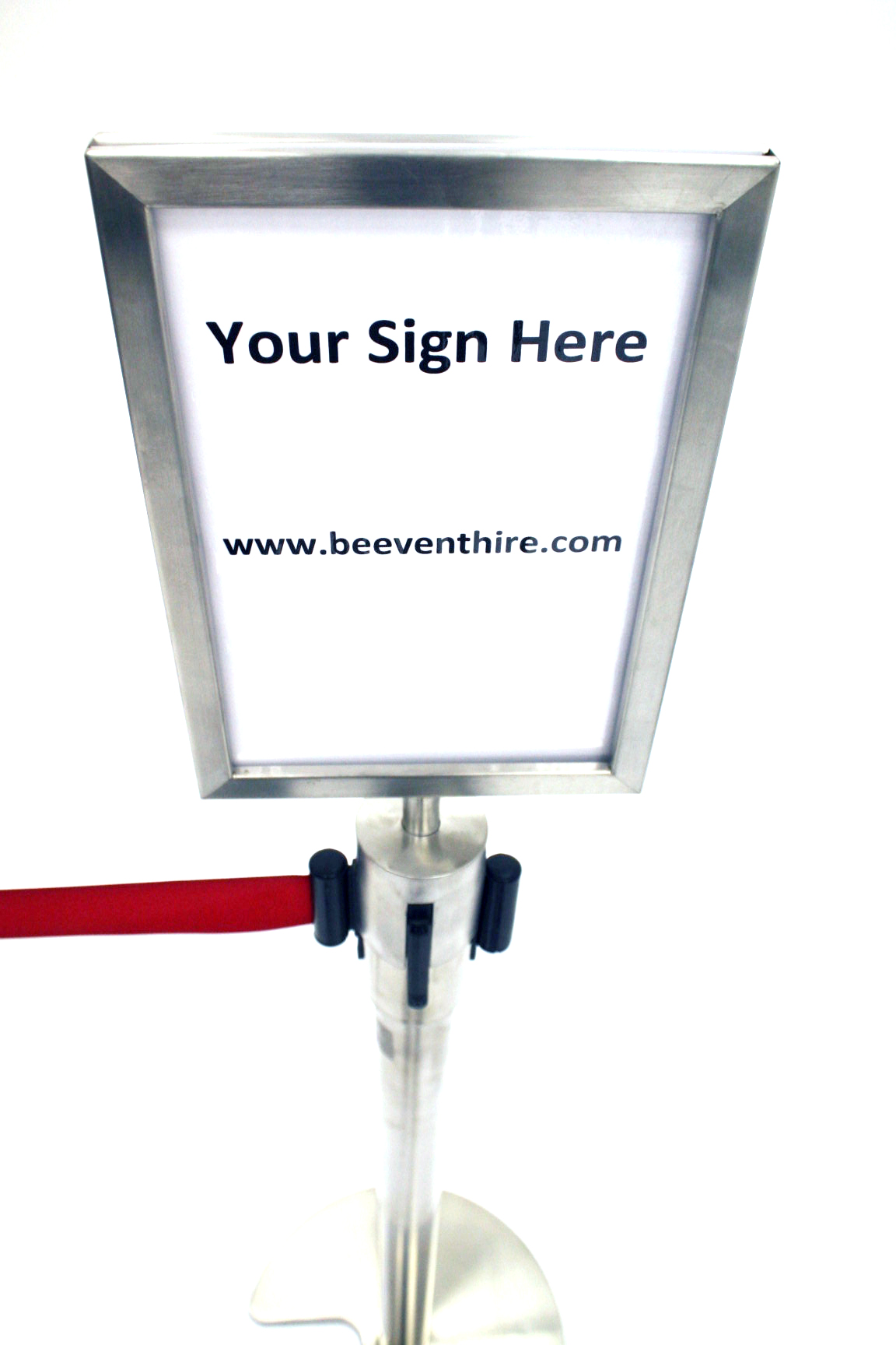 A4 Stretch Barrier Sign Holder for Hire Events, Exhibition Signs BE