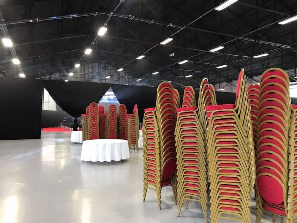 Red Banqueting Chair Hire - Conference - BE Event Furniture Hire