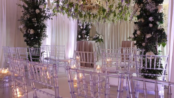 Crystal Resin Chiavari Chair Hire - Wedding Ceremony - BE Event Furniture Hire