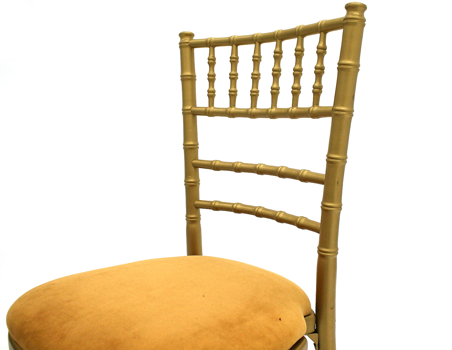 Our Chiavari chairs  wedding chair have a gold wooden frame with a choice of ivory, gold, green, blue or red seat pads - BE Event Hire