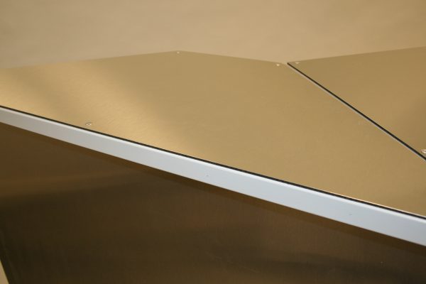 Stainless Steel Bar Front - LED lights available - BE Event Hire