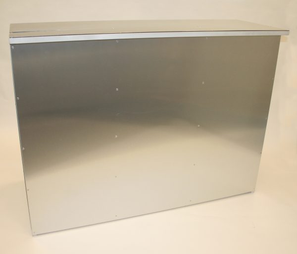 Stainless Steel Bar Front - LED lights available - BE Event Hire