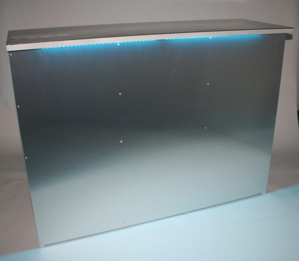 Stainless Steel Bar Front - LED lights available - BE Event Hire