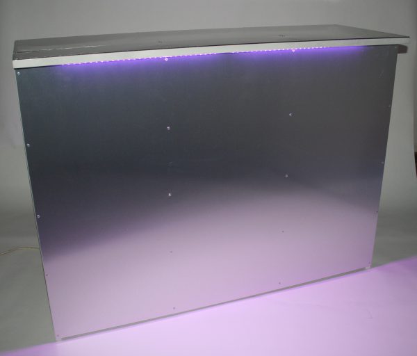 Stainless Steel Bar Front - LED lights available - BE Event Hire