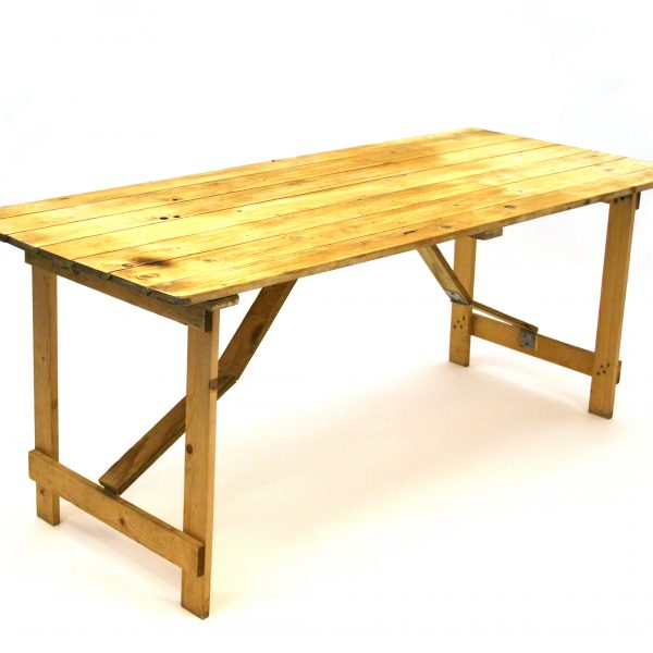 6' x 2'6'' Rustic Shabby Chic Table - BE Event Hire