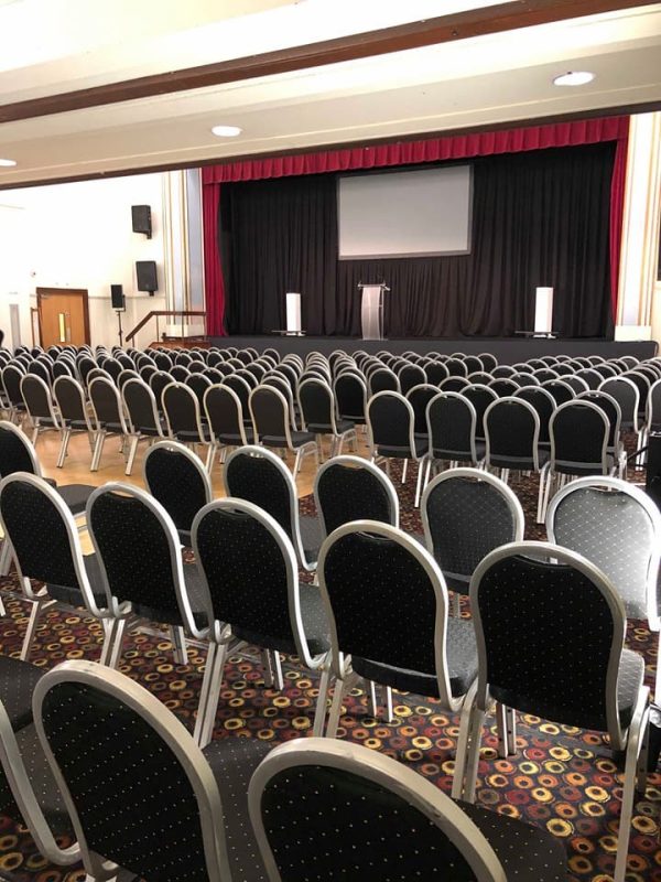 Black and Silver Banquet Chair Hire - Conference - BE Event Furniture Hire