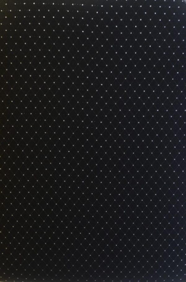 Black and Silver Banquet Chair Hire - Material Close Up - BE Event Furniture Hire