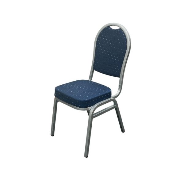 Blue and Silver Banquet Chair