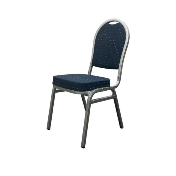 Blue and Silver Banquet Chair