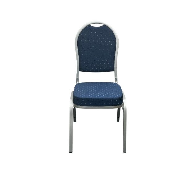 Blue and Silver Banquet Chair