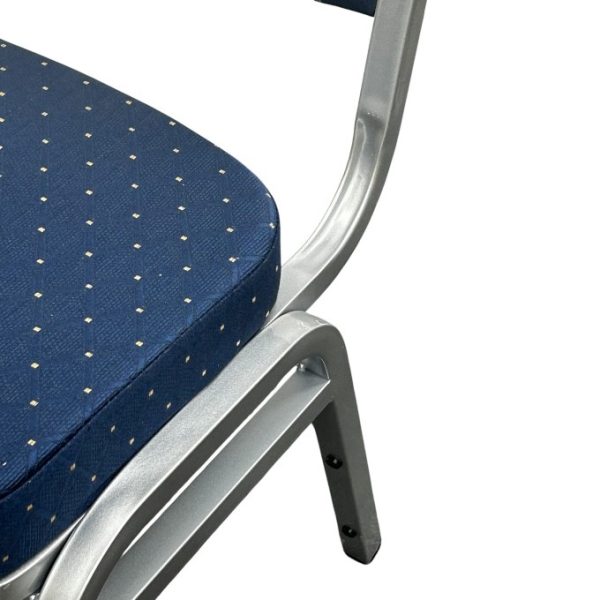 Blue and Silver Banquet Chair