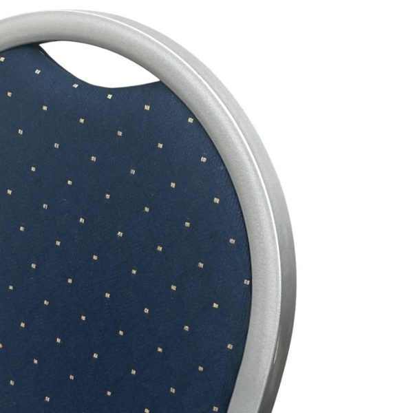 Blue and Silver Banquet Chair