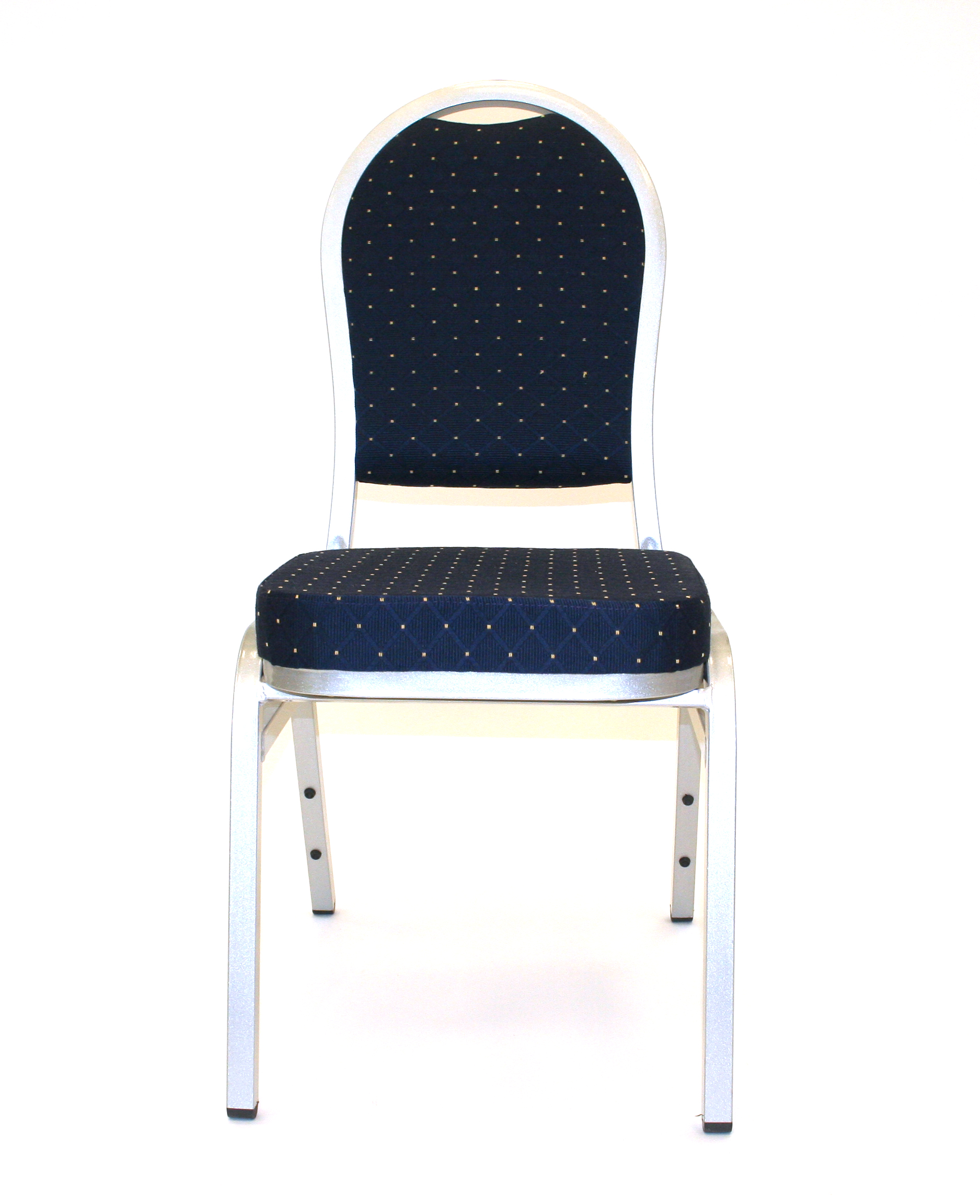 Blue & silver banquet conference chair - BE Event Hire