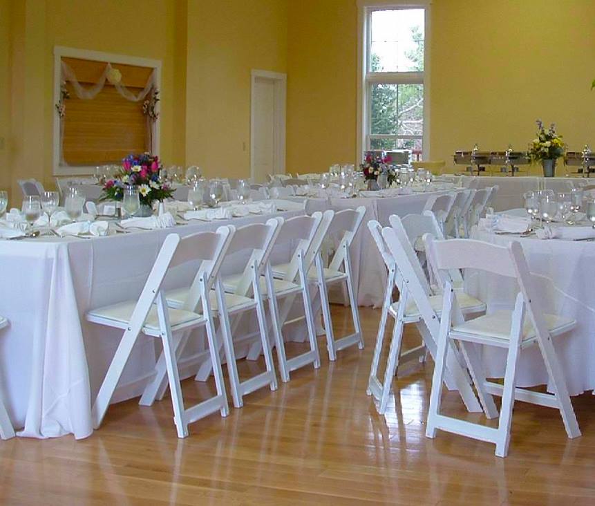 White Resin Folding Chair Hire Event, Function Chairs