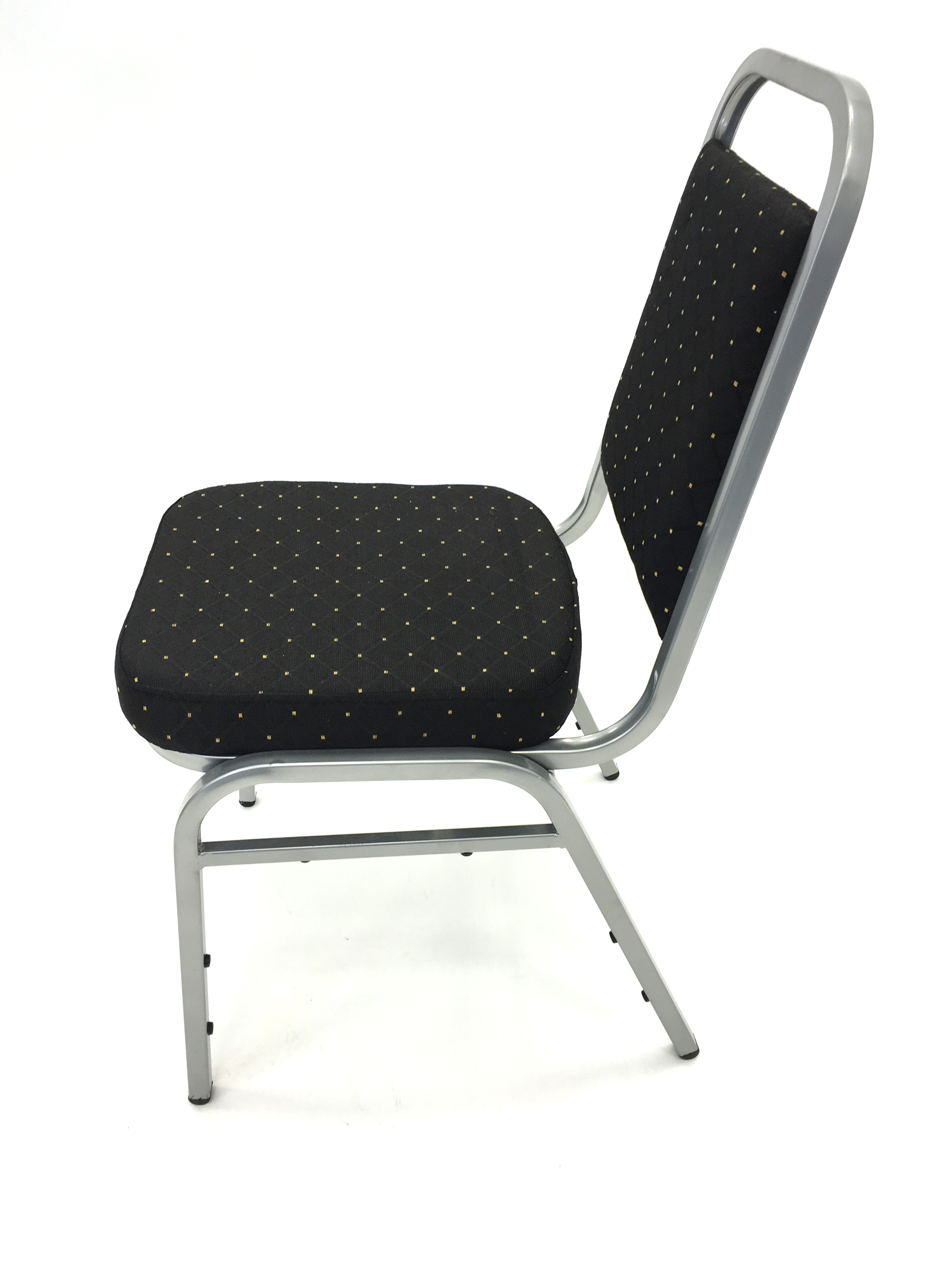 Black silver banquet conference chair - BE Event Hire