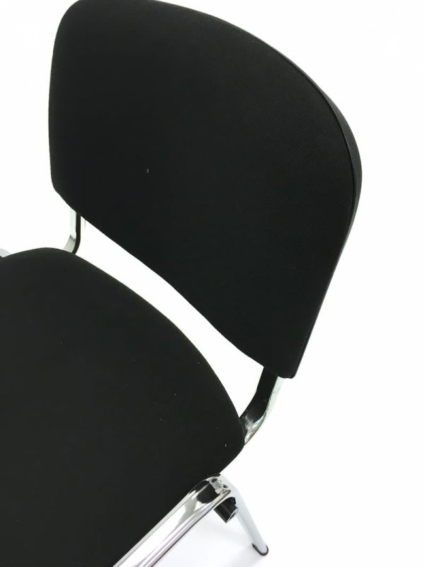 Black ISO Conference Chair Hire - Seat Back - BE Event Furniture Hire