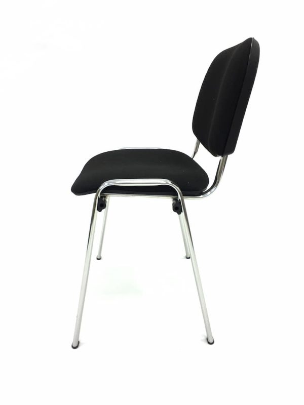 Black ISO Conference Chair Hire - Side View - BE Event Furniture Hire