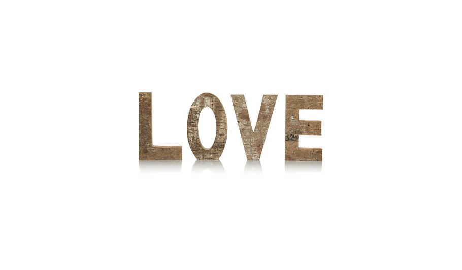 Wooden LOVE Sign