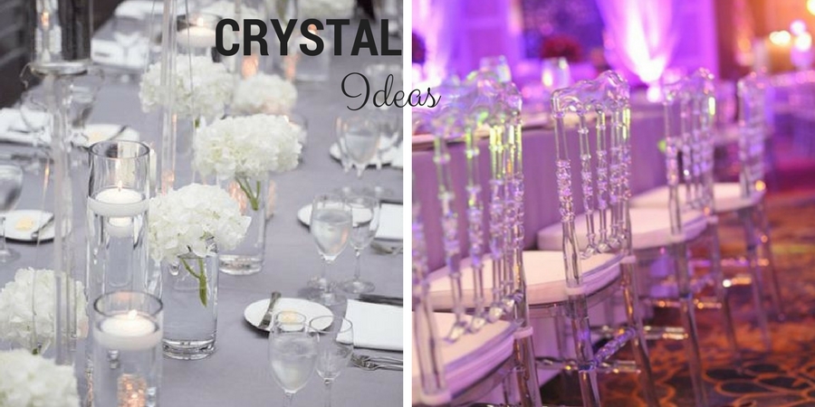 crystal wedding chairs decoration ideas