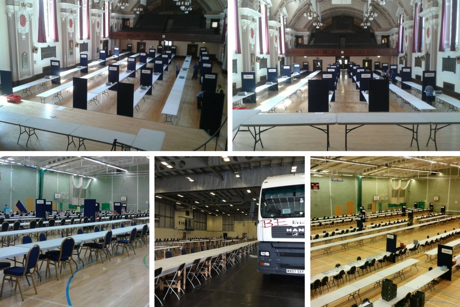Election Tables and Chair Hire for General elections, Police elections and County Council voting
