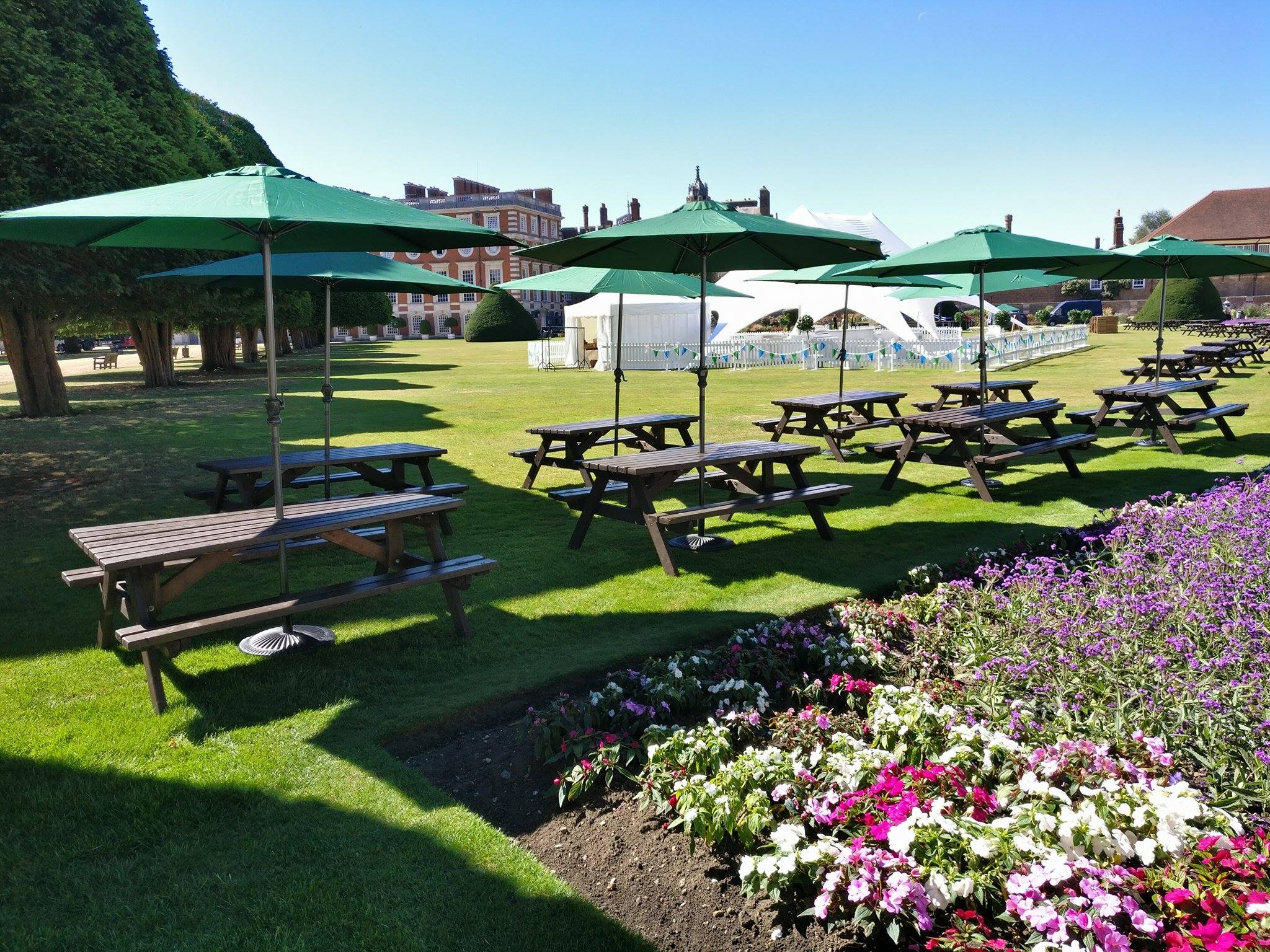 Wooden Picnic Bench Hire Weddings, Events, Exhibitions BE Event Hire