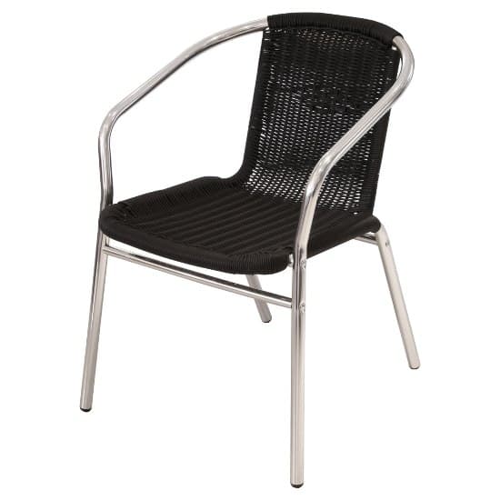 Black Rattan Chair Hire - Indoor & Outdoor Events - BE Event Furniture Hire