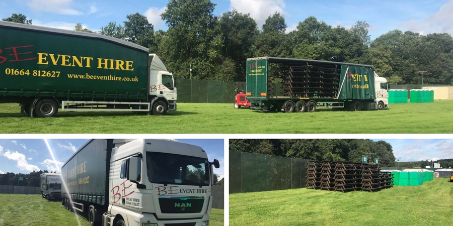 Picnic Bench Hire for V Festival - BE Event Hire