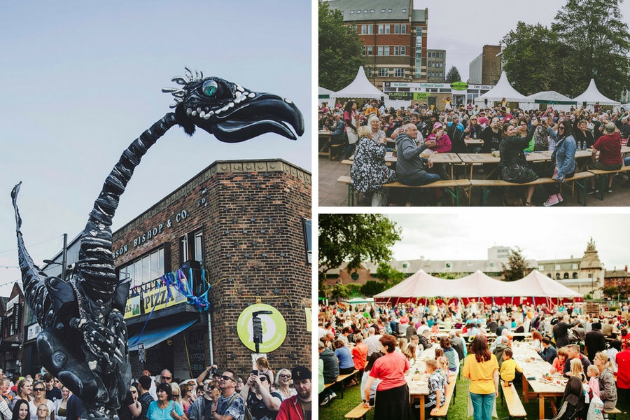 BE Event Hire supplied Trestle Tables and Benches for the Freedom Festival in Hull