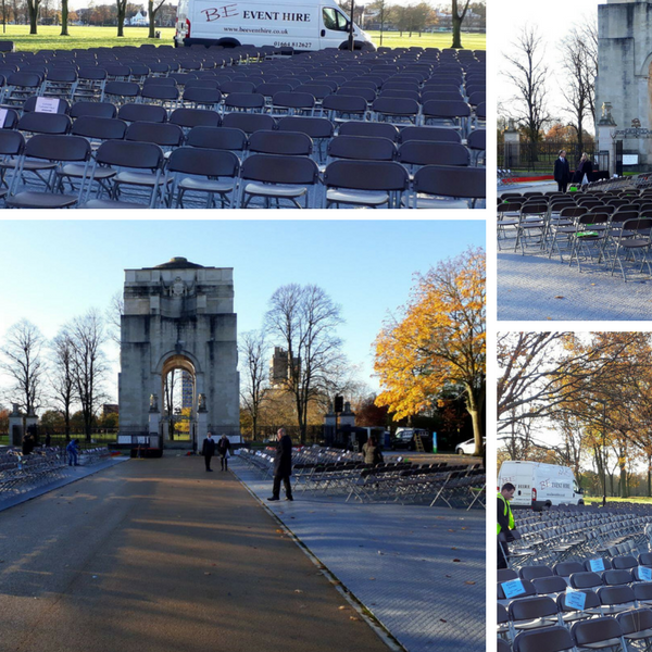 Remembrance Sunday Service - Chair Hire Leicester - BE Event Hire