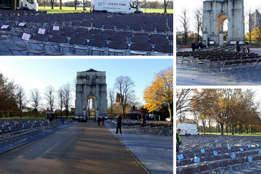 Remembrance Sunday Service - Chair Hire Leicester - BE Event Hire