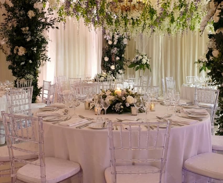 Need to Hire Ice Crystal Resin Chiavari Chairs, no Problem - BE Event Furniture Hire