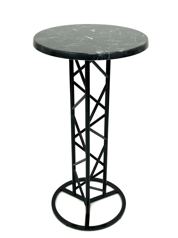 Stowe High Table - Alcantara Black Top 1 Blenheim Poseur Table