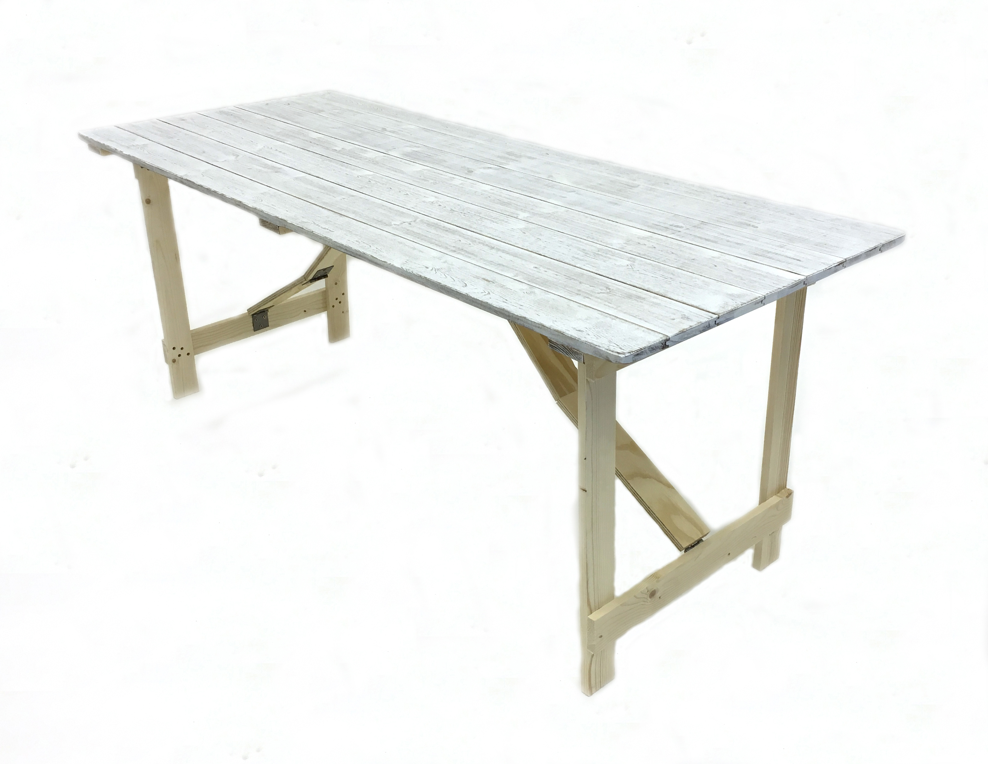 6x 26 limewash style distressed table