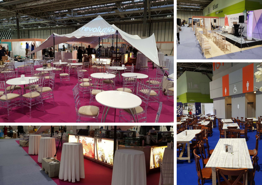 Event Furniture Hire - The National Wedding Show - BE Event Hire