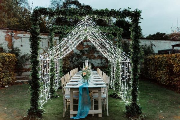 Limewash Distressed Trestle Table - 6’x 3' - Wedding Outdoor - BE Event Furniture Hire